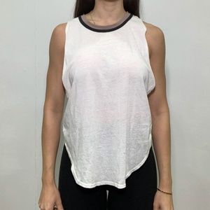 WHITE FREE PEOPLE TANK